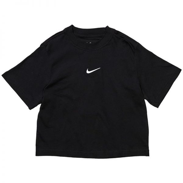 키즈 나이키 NSW 티셔츠 에센셜 숏슬리브 반팔 박시 - 블랙 8601524