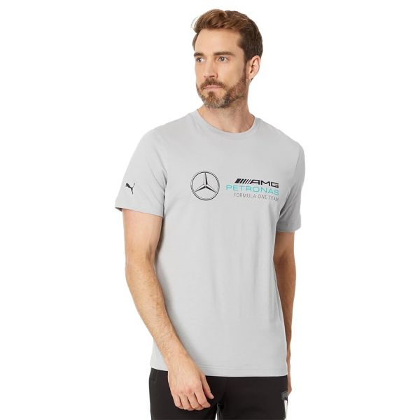 푸마 퓨마 Mercedes AMG Petronas 에센셜 로고 티셔츠 - Mercedes Team 실버 8664744