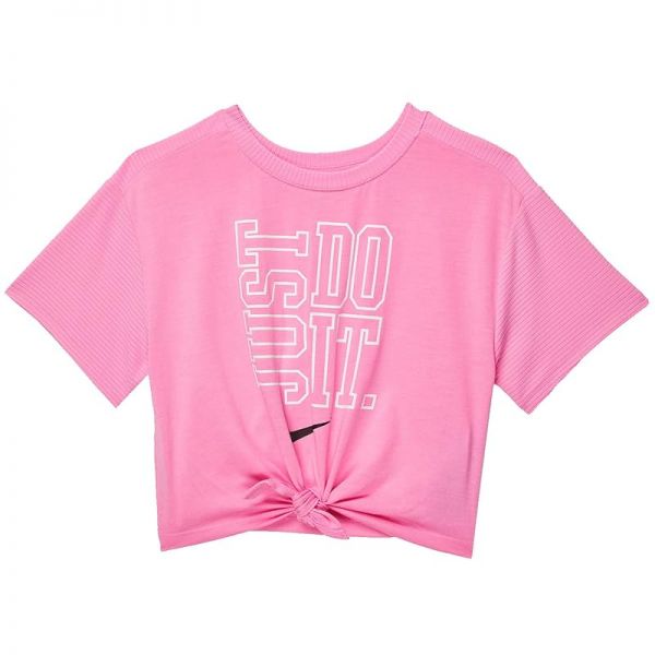키즈 나이키 그래픽 Knotted 티셔츠 - Psychic 핑크 8601088