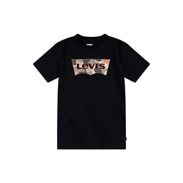 키즈 리바이스 셔츠 슬리브 그래픽 티셔츠 셔츠 - 블랙 8600553