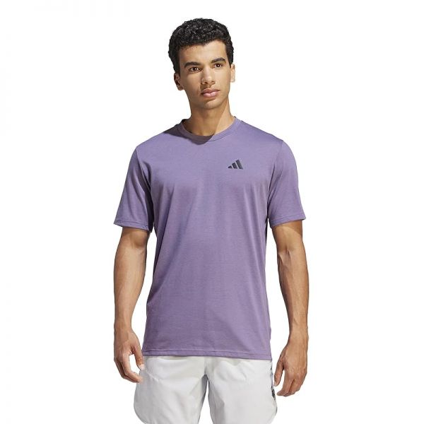 아디다스 트레인 에센셜 Feelready 트레이닝 티셔츠 - 셰도우 Violet/Black 8261977