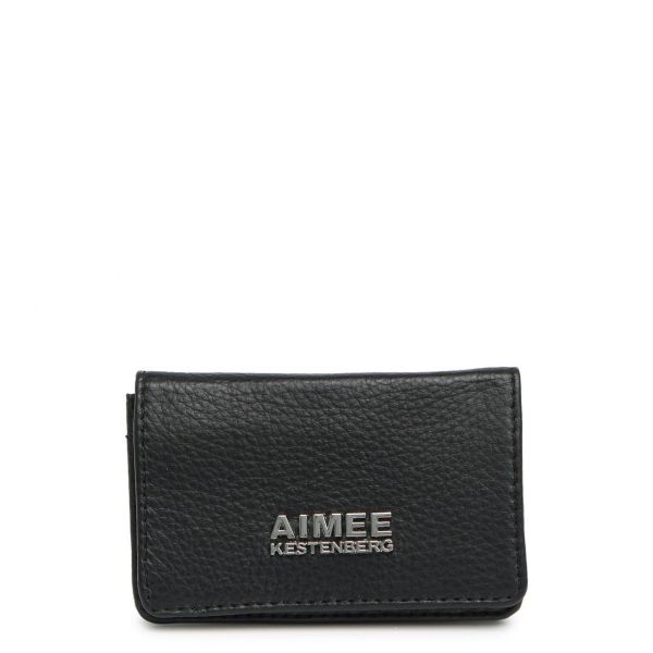 우먼 Aimee Kestenberg Sammy 바이폴드 카드 지갑 - 블랙 W/ 실버 7357041