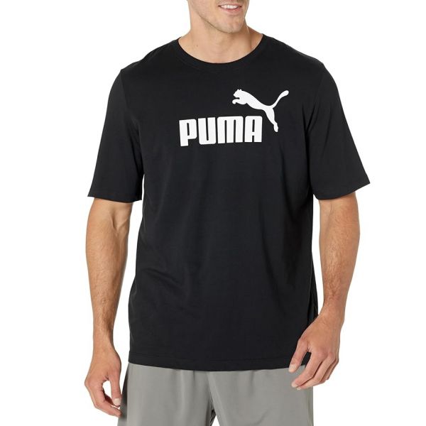 푸마 퓨마 빅 앤 톨 플러스사이즈 에센셜 로고 티셔츠 - Puma 블랙 8284426