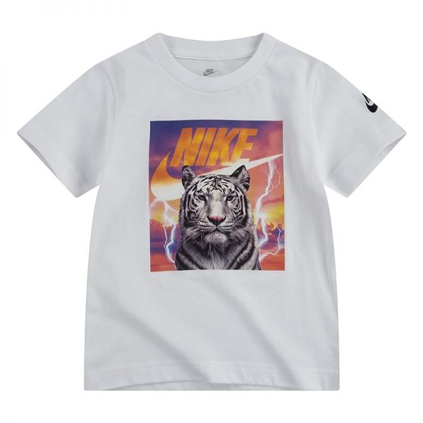 키즈 나이키 NSW Photoreal Tiger 티셔츠 - 화이트 7774432