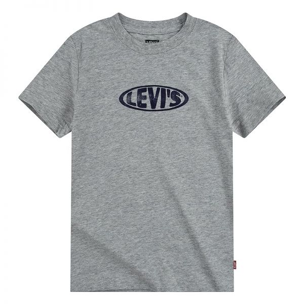 키즈 리바이스 숏슬리브 반팔 그래픽 티셔츠 셔츠 - 그레이 헤더 8029728