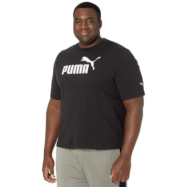 푸마 퓨마 빅 앤 톨 플러스사이즈 에센셜 로고 티셔츠 - Puma 블랙 8032288