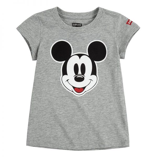 키즈 리바이스 Levi&#039;s x Disney Mickey Mouse 티셔츠 - 다크 그레이 헤더 8030903