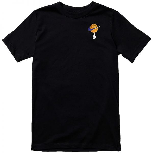 키즈 나이키 드라이핏 Hemtape 티셔츠 - 블랙 8029650