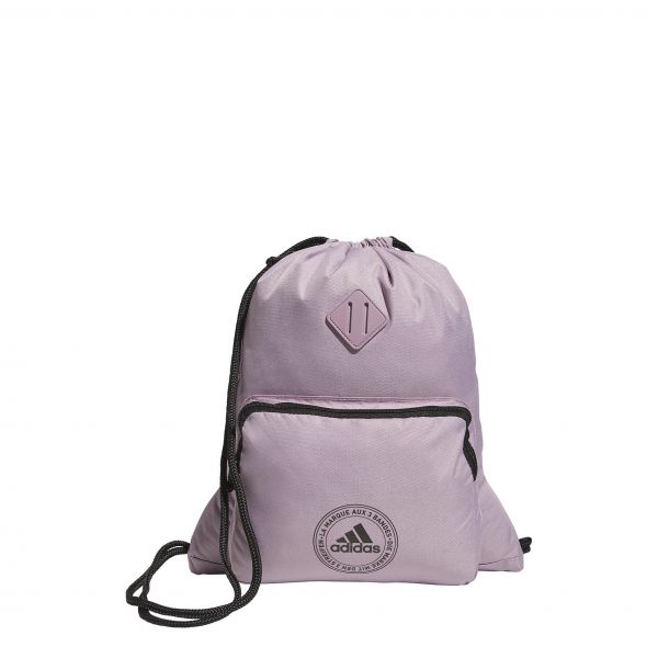 아디다스 클래식 드로스트링 짐색 색팩 가방 - Preloved Fig Purple/ 블랙 8583106