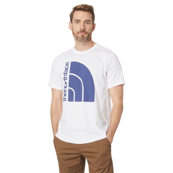 노스페이스 숏슬리브 반팔 점보 하프돔 티셔츠 - TNF 화이트Cave 블루 7121762