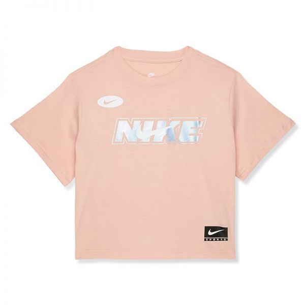 키즈 나이키 NSW 박시 아이콘 클래쉬 티셔츠 - Arctic Orange 8030383