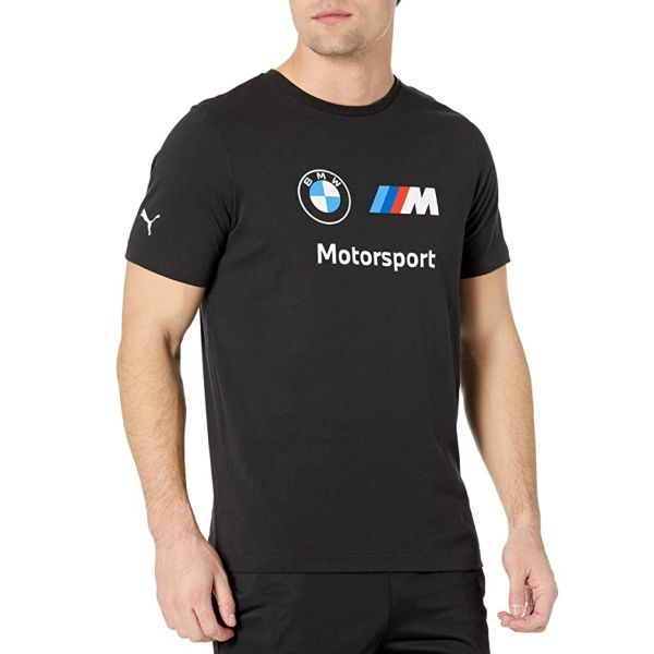 푸마 퓨마 BMW M Motorsport 에센셜 로고 티셔츠 - 블랙 5918123