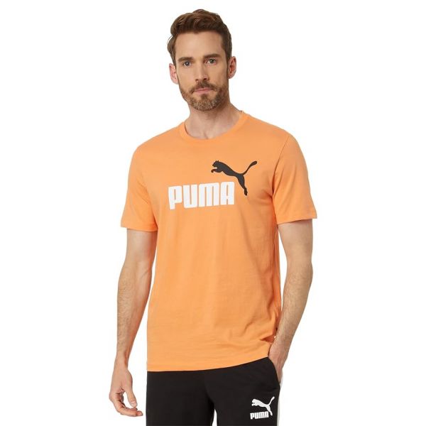 푸마 퓨마 에센셜 2 Colors 로고 티셔츠 - Clementine 8262914