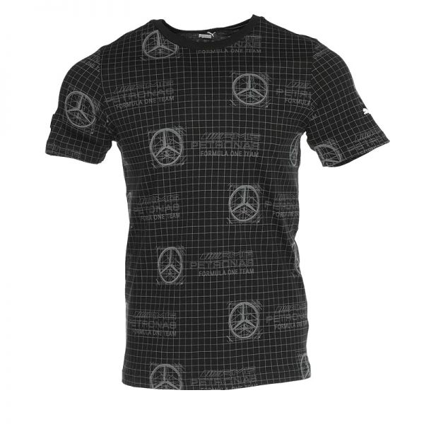 푸마 퓨마 Mercedes F1 올오버 프린트 로고 티셔츠 - Puma 블랙 7728673