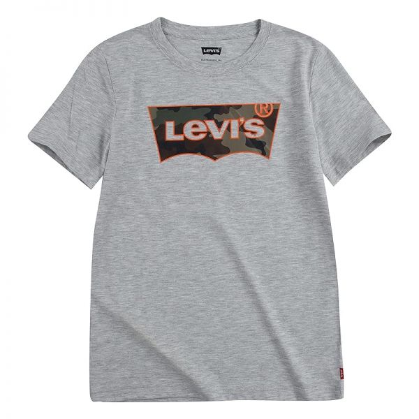 키즈 리바이스 숏슬리브 반팔 그래픽 티셔츠 셔츠 - 라이트 그레이 8029736