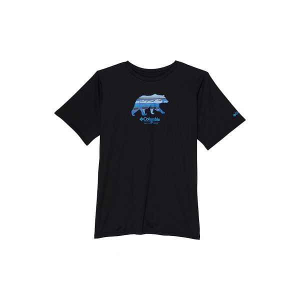 키즈 컬럼비아 Grizzly 릿지 숏슬리브 반팔 그래픽 셔츠 - 블랙 Scenic Stroll 그래픽 8600668