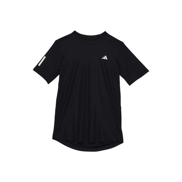 키즈 아디다스 클럽 테니스 삼선 티셔츠 - 블랙 8600466