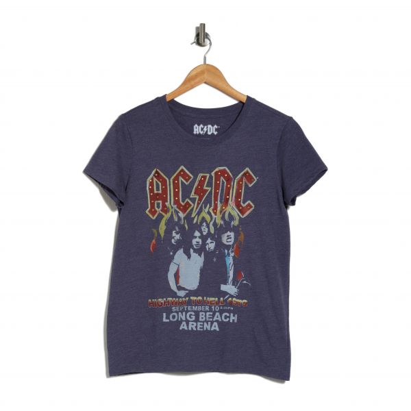 우먼 럭키브랜드 AC/DC Iconic 그래픽 티셔츠 - Greystone 8864855