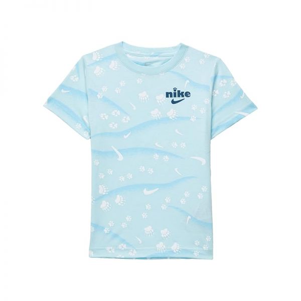 키즈 나이키 트랙 Pack 숏슬리브 반팔 올오버 프린트 티셔츠 - Glacier 블루 8291029